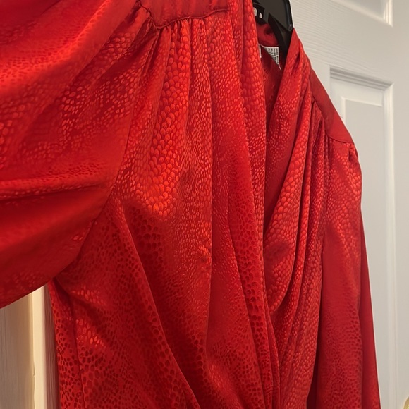 Vintage Evan Picone Red Blouse - Picture 5 of 11